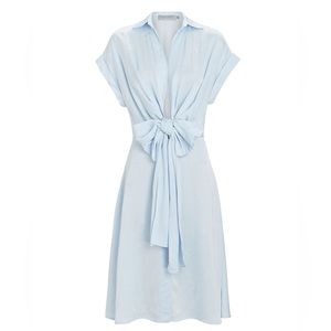 Silvia Tcherassi Paloma Tie-Waist Shirt Dress